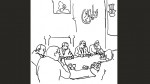 Boardroom, drawing by Leha Carpenter