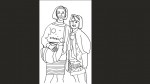 Mother & Daughter, drawing by Leha Carpenter
