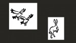 Predator Prey, brush drawings by Leha Carpenter