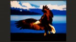 Bald Eagle, animation cell by Leha Carpenter