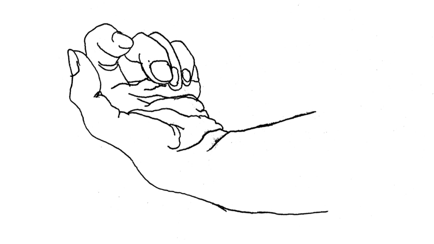 Hand, drawing by Leha Carpenter