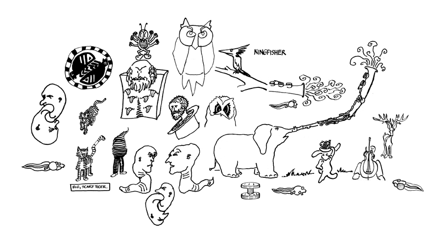 Mojo, drawings by Leha Carpenter