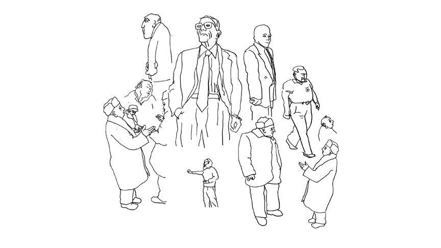 Men III, drawings by Leha Carpenter